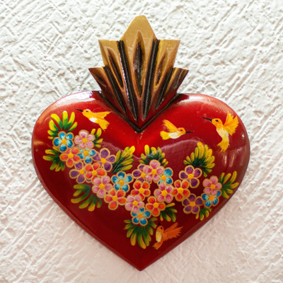 Wood wall accent, Blessed Heart