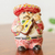 Keramik-Sparschwein, 'Rote Mariachi-Gitarre' - Mexikanische handgefertigte Keramik rot Mariachi Sparschwein