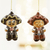Adornos de cerámica, (par) - Dos adornos de cerámica Mariachi Boy de México