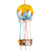 Windspiel aus Keramik - Handgefertigtes Windspiel mit Heißluftballon-Motiv
