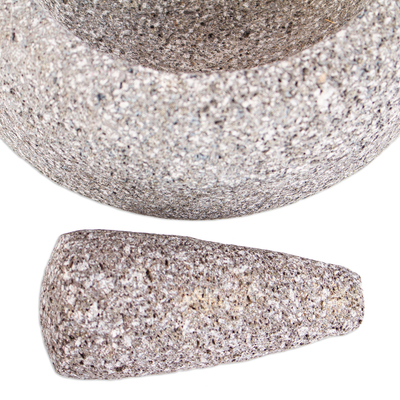 Basalt molcajete, 'Traditional Tastes' - Authentic Basalt Mortar and Pestle