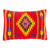 Wool cushion cover, 'Zapotec Arrows in Red' - Wool Zapotec Cushion Cover thumbail