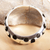 Sterling silver bangle bracelet, 'Bold Openings' - Modern Sterling Silver Bangle Bracelet