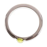 Peridot solitaire ring, 'Vantage Point' - Natural Peridot Solitaire Ring