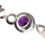 Amethyst link bracelet, 'Double Window' - Sterling Silver and Amethyst Bracelet