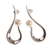 Aretes colgantes de perlas cultivadas - Aretes colgantes modernos de perlas cultivadas