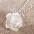 Collar colgante de plata esterlina - Collar floral de plata esterlina hecho a mano de México