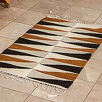 Wool area rug, Rhombus Rumba (2x3)