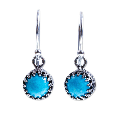950 Silver and Turquoise Earrings