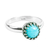Turquoise single-stone ring, 'Taxco Treasure' - Natural Turquoise Single-Stone Ring thumbail