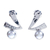 Cultured pearl drop earrings, 'Check' - Drop Earrings with White Cultured Pearls thumbail