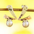 Cultured pearl drop earrings, 'Check' - Drop Earrings with White Cultured Pearls (image 2b) thumbail
