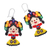 Glass beaded dangle earrings, 'Floral Maria Doll' - Handcrafted Beaded Mexican Otomi Maria Doll Earrings (image 2c) thumbail
