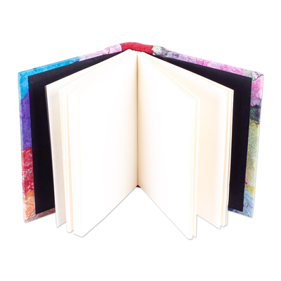 Amate paper mini journal, 'The Color of Dreams' - Handmade Mini Amate Paper Journal
