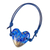 Papier mache pendant bracelet, 'Sea Winds' - Papier Mache Blue Heart Bracelet with Golden Accents