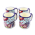 Ceramic mugs, 'Colors of Mexico' (set of 4) - Multicolored Ceramic Mugs from Mexico (Set of 4) (image 2a) thumbail