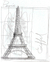 'Monuments of the World: Paris' - Original Eiffel Tower Art from Mexico