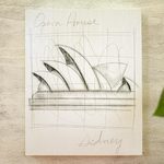 'Monuments of the World: Sydney Opera House' - Original Acrylic and Pencil Artwork of Sydney Opera House