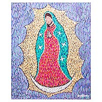 'Lupita' - Pintura al Óleo y Acrílico de la Virgen María