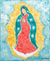 'Saint Mary' - Signed Oil and Acrylic Virgin Mary Painting
