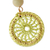 Gold-plated amazonite dangle earrings, 'Daphne' - Unique Crocheted Dangle Earrings (image 2b) thumbail