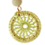 Gold-plated amazonite dangle earrings, 'Daphne' - Unique Crocheted Dangle Earrings (image 2c) thumbail
