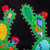 Cotton applique apron, 'Cactus and Hummingbird' - Hand Crafted Cotton Applique Apron (image 2c) thumbail