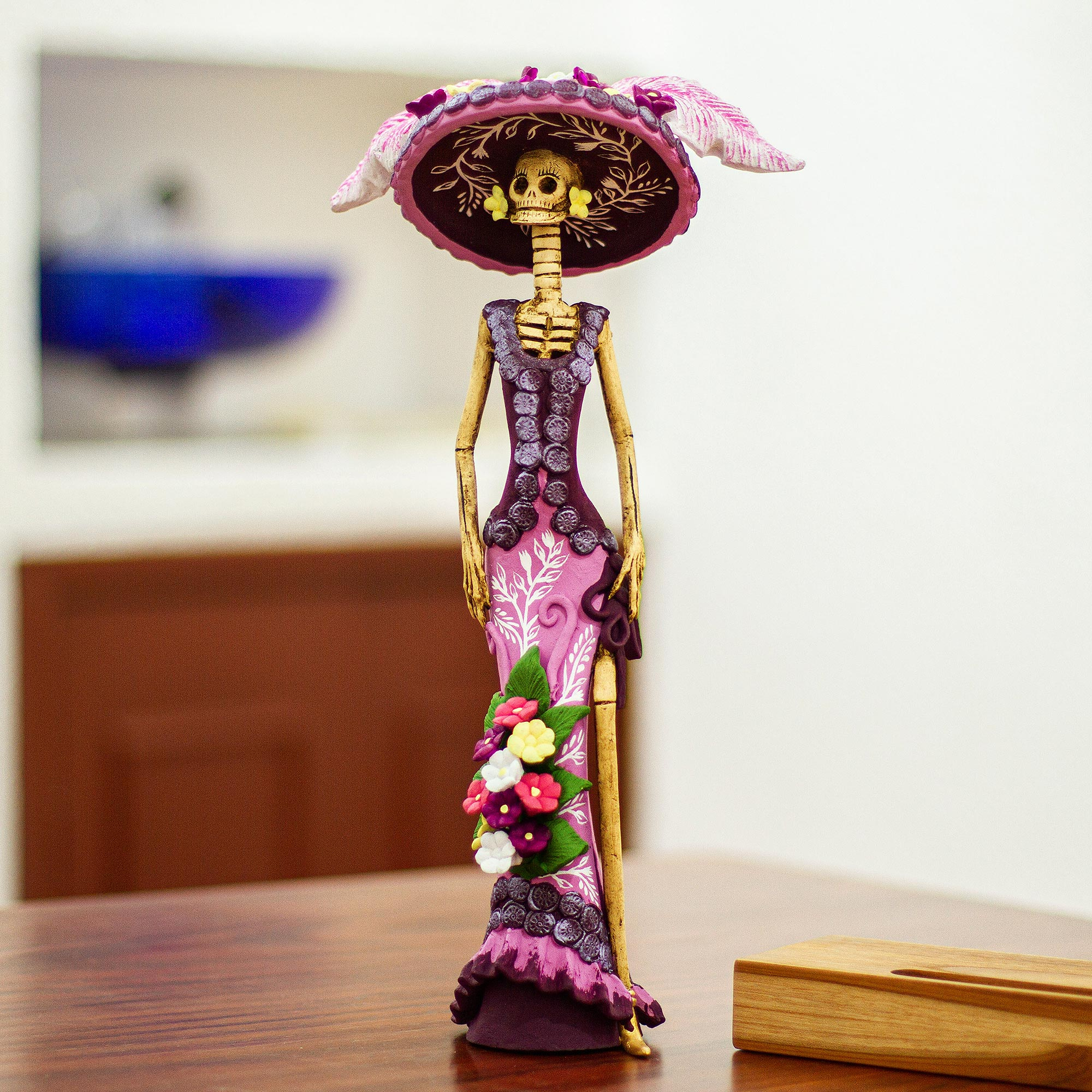 Recycled Metal Catrina Sculpture - Drop-Dead Gorgeous