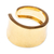 24k gold-plated wrap ring, 'Roma' - 24k Gold-plated Solid Band Wrap Ring From Mexico (image 2a) thumbail