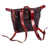 Leather backpack, 'Onward Journey' - Multi-Pocket Black Leather Backpack (image 2c) thumbail