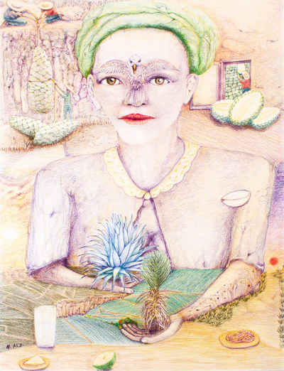 Unique Original Artwork of Maguey Goddess