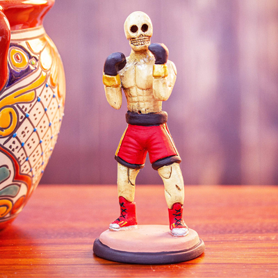 estatuilla de ceramica - Figura de cerámica hecha a mano de México.