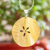Gold plated pendant necklace, 'Precious Sand Dollar' - Gold Plated Sterling Silver Sand Dollar Pendant Necklace thumbail