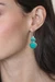 Turquoise dangle earrings, 'Sky-Kissed Sea' - Natural Turquoise Taxco Sterling Silver Dangle Earrings