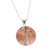 Sterling silver and copper pendant necklace, 'Contemporary Contrasts' - Mexican 925 Sterling Silver and Copper Pendant Necklace (image 2a) thumbail