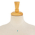 Türkisfarbene Halskette mit Anhänger, „Precious Drop“ - Taxco-Tropfenhalskette aus Sterlingsilber mit natürlichem Türkis