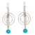 Turquoise dangle earrings, 'Taxco Legacy' - Natural Turquoise Earrings from Mexico (image 2a) thumbail