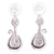 Sterling silver dangle earrings, 'Moonlit Silhouette' - Cat-Shaped Taxco Silver Earrings (image 2a) thumbail