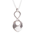 Sterling silver pendant necklace, 'Infinite Glow' - Modern Taxco Sterling Pendant Necklace from Mexico (image 2a) thumbail