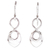 Sterling silver dangle earrings, 'Infinite Glow' - Modern Taxco Sterling Earrings Handcrafted in Mexico (image 2a) thumbail