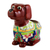 Pflanzgefäß aus Keramik - Keramik-Pflanzgefäß im Talavera-Stil mit Hundemotiv aus Mexiko