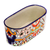 Keramik-Pflanzgefäß im Talavera-Stil, „Rosas“ – Keramik-Pflanzgefäß im Talavera-Stil aus Mexiko