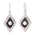 Cultured pearl dangle earrings, 'Venus' - Cultured Pearl and Taxco Silver Dangle Earrings from Mexico