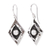Cultured pearl dangle earrings, 'Venus' - Cultured Pearl and Taxco Silver Dangle Earrings from Mexico (image 2b) thumbail