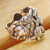 Silver ring, 'Marine World' - Sea Turtle Design 950 Silver Ring from Mexico (image 2b) thumbail