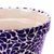 Ceramic flower pot, 'Puebla Petals' (13 inch) - 13-Inch Blue & Ivory Talavera Style Ceramic Flower Pot (image 2c) thumbail