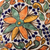 Maceta de cerámica, 'Puebla Garden' - Maceta de cerámica estilo Talavera multicolor de 6 pulgadas