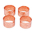 Copper napkin rings, 'Natural Setting' (set of 4) - Woven Copper Napkin Rings (Set of 4) (image 2a) thumbail