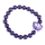 Lapis lazuli beaded pendant bracelet, 'Blue Puebla Heart' - Lapis Lazuli and Talavera Style Ceramic Heart Bracelet