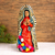 Ceramic sculpture, 'Guadalupe Virgin with Roses' - Ceramic Guadalupe Virgin with Roses Sculpture from Mexico (image 2) thumbail